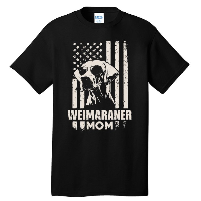 Weimaraner Dog Mom American Pride Tall T-Shirt