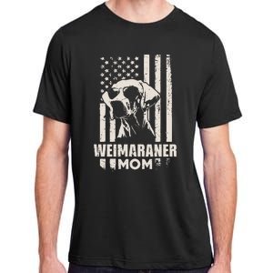 Weimaraner Dog Mom American Pride Adult ChromaSoft Performance T-Shirt