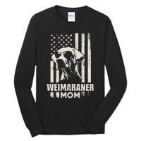 Weimaraner Dog Mom American Pride Tall Long Sleeve T-Shirt