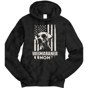 Weimaraner Dog Mom American Pride Tie Dye Hoodie