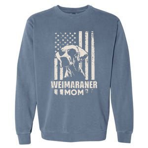 Weimaraner Dog Mom American Pride Garment-Dyed Sweatshirt