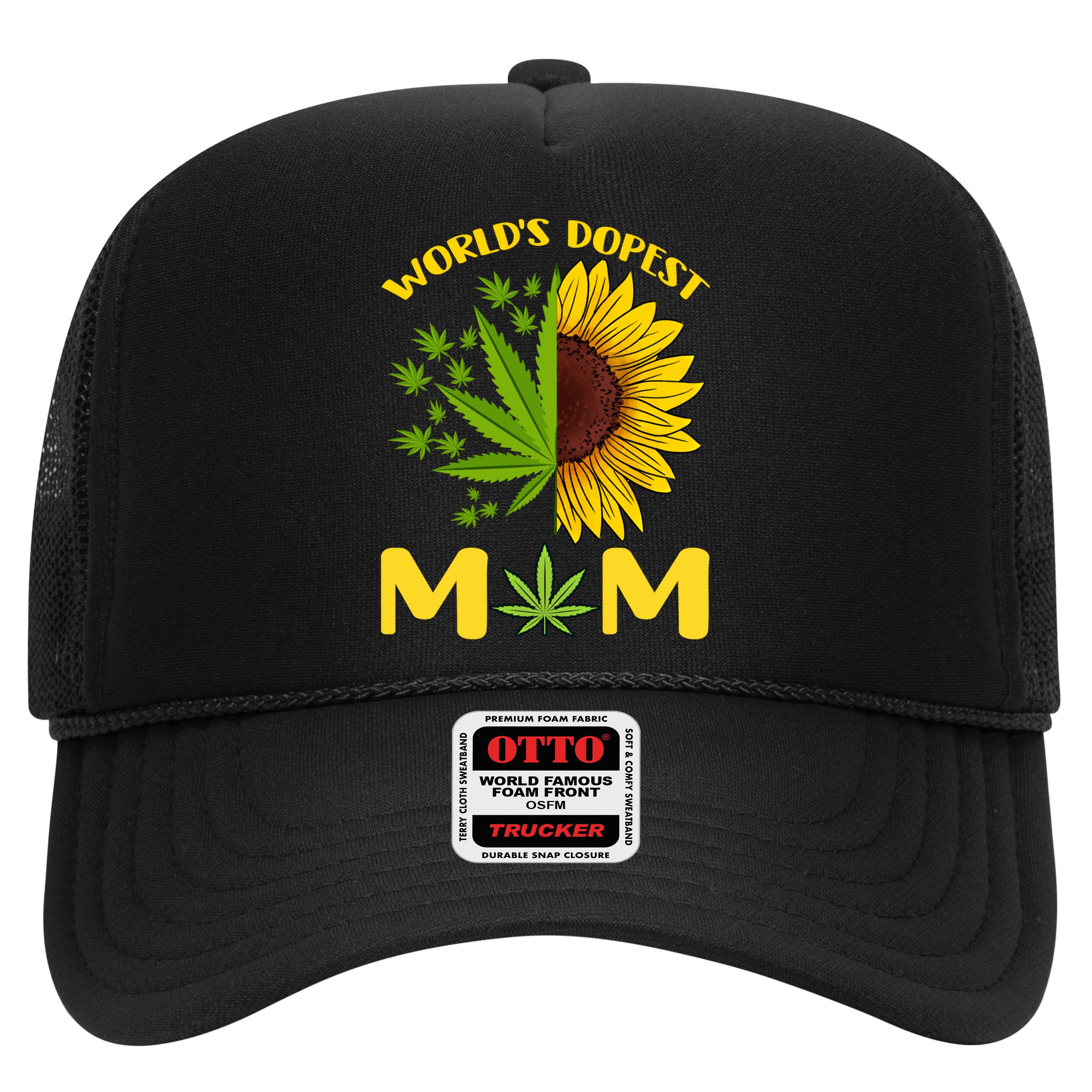 World's Dopest Mom Weed Marijuana Cannabis Weed Mother's Day Cool Gift Hat
