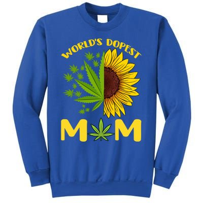 World's Dopest Mom Weed Marijuana Cannabis Weed Mother's Day Cool Gift Sweatshirt