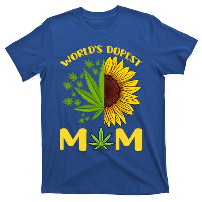 World's Dopest Mom Weed Marijuana Cannabis Weed Mother's Day Cool Gift T-Shirt