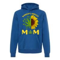 World's Dopest Mom Weed Marijuana Cannabis Weed Mother's Day Cool Gift Premium Hoodie