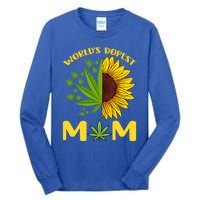 World's Dopest Mom Weed Marijuana Cannabis Weed Mother's Day Cool Gift Tall Long Sleeve T-Shirt