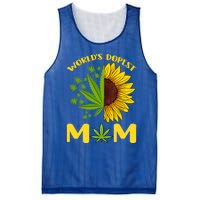 World's Dopest Mom Weed Marijuana Cannabis Weed Mother's Day Cool Gift Mesh Reversible Basketball Jersey Tank