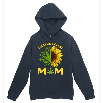 World's Dopest Mom Weed Marijuana Cannabis Weed Mother's Day Cool Gift Urban Pullover Hoodie