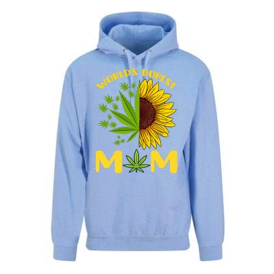 World's Dopest Mom Weed Marijuana Cannabis Weed Mother's Day Cool Gift Unisex Surf Hoodie