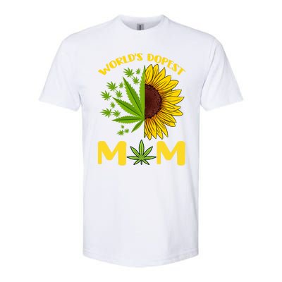 World's Dopest Mom Weed Marijuana Cannabis Weed Mother's Day Cool Gift Softstyle CVC T-Shirt