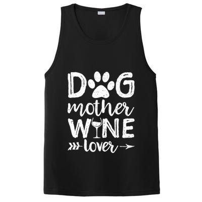Wo Dog Mother Wine Lover Dog Mom Wine Mother's Day Gift PosiCharge Competitor Tank