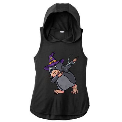 Witch Dabbing Mole Nurse Vintage Gift Ladies PosiCharge Tri-Blend Wicking Draft Hoodie Tank