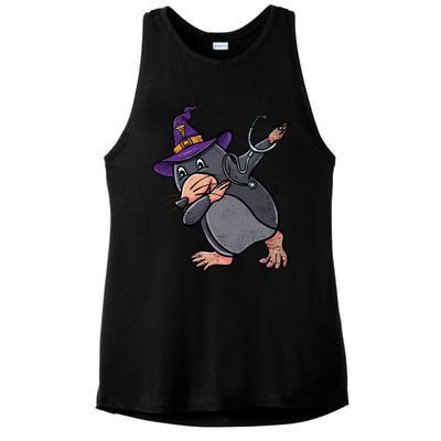 Witch Dabbing Mole Nurse Vintage Gift Ladies PosiCharge Tri-Blend Wicking Tank