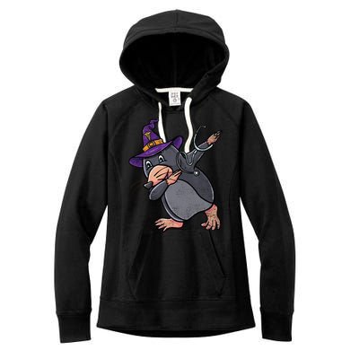 Witch Dabbing Mole Nurse Vintage Gift Women's Fleece Hoodie