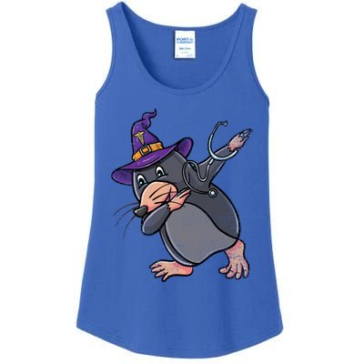 Witch Dabbing Mole Nurse Vintage Gift Ladies Essential Tank