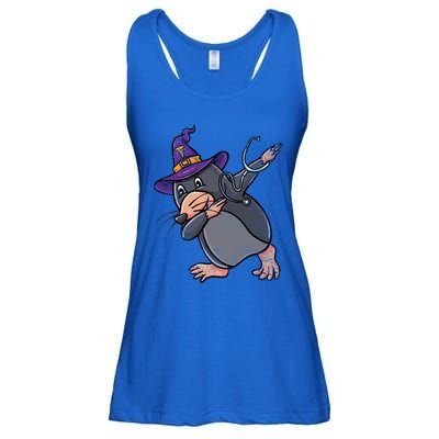 Witch Dabbing Mole Nurse Vintage Gift Ladies Essential Flowy Tank