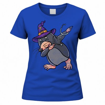 Witch Dabbing Mole Nurse Vintage Gift Women's T-Shirt