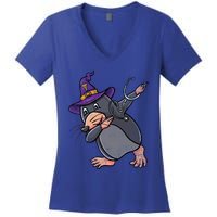 Witch Dabbing Mole Nurse Vintage Gift Women's V-Neck T-Shirt