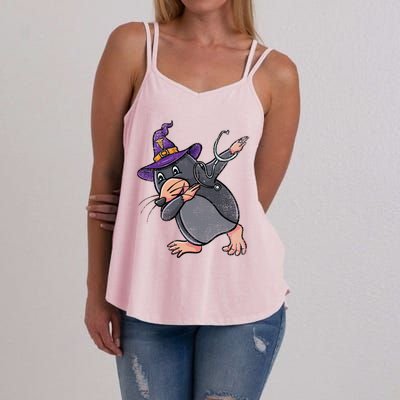 Witch Dabbing Mole Nurse Vintage Gift Women's Strappy Tank