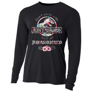 Womens Don't Mess With Auntasaurus You'll Get Jurasskicked Cooling Performance Long Sleeve Crew