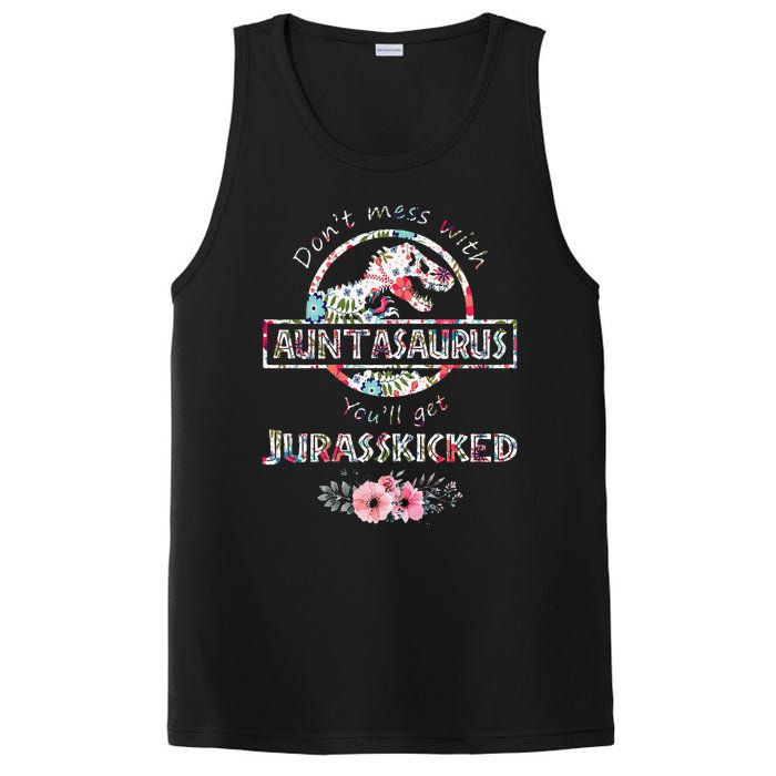 Womens Don't Mess With Auntasaurus You'll Get Jurasskicked PosiCharge Competitor Tank