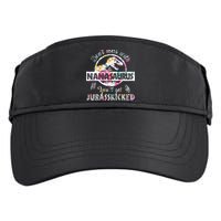 Womens Don't Mess With Nanasaurus You'll Get Jurasskicked Nana Dino Adult Drive Performance Visor