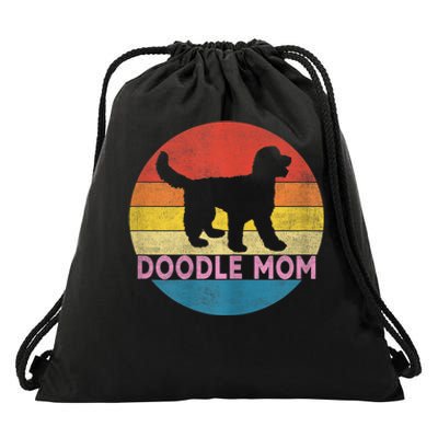 Wo Doodle Mom Cute Goldendoodle Dog Owner Mothers Day Mama Wife Drawstring Bag