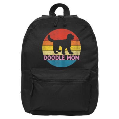 Wo Doodle Mom Cute Goldendoodle Dog Owner Mothers Day Mama Wife 16 in Basic Backpack