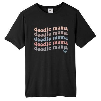 Wo Doodle Mom Gift Goldendoodle Gift Mother's Day Gift Tall Fusion ChromaSoft Performance T-Shirt