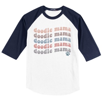 Wo Doodle Mom Gift Goldendoodle Gift Mother's Day Gift Baseball Sleeve Shirt