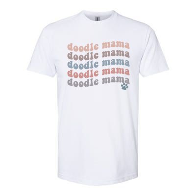 Wo Doodle Mom Gift Goldendoodle Gift Mother's Day Gift Softstyle CVC T-Shirt