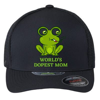 Worlds Dopest Mom Flexfit Unipanel Trucker Cap