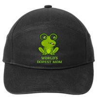 Worlds Dopest Mom 7-Panel Snapback Hat