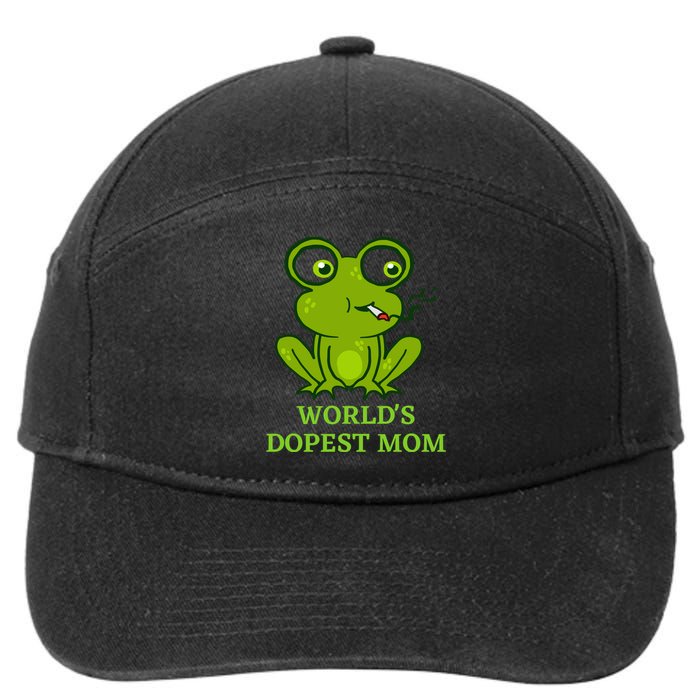 Worlds Dopest Mom 7-Panel Snapback Hat