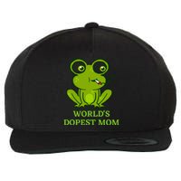 Worlds Dopest Mom Wool Snapback Cap