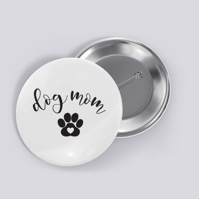 Womens Dog Mom Gifts For Women Graphic Tee Cute Puppy Paw Print Button