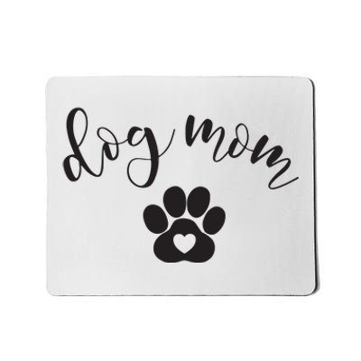 Womens Dog Mom Gifts For Women Graphic Tee Cute Puppy Paw Print Mousepad