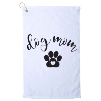 Womens Dog Mom Gifts For Women Graphic Tee Cute Puppy Paw Print Platinum Collection Golf Towel