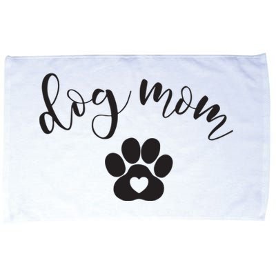 Womens Dog Mom Gifts For Women Graphic Tee Cute Puppy Paw Print Microfiber Hand Towel