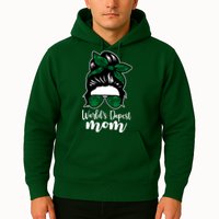 World's Dopest Mom Weed Hair Bun Hoodie