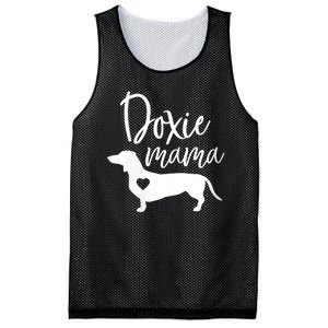 Womens Doxie Mama Dachshund Mom Funny Wiener Dog Gift VNeck Mesh Reversible Basketball Jersey Tank