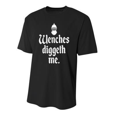 Wenches Diggeth Me Funny Renaissance Fair Medieval Festival Youth Performance Sprint T-Shirt