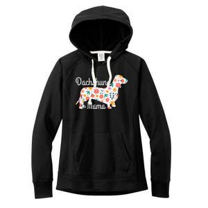 Womens Dachshund Mama Wiener Dog Doxie Mom Funny Cute Gift Cute Women's Fleece Hoodie