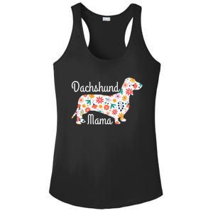 Womens Dachshund Mama Wiener Dog Doxie Mom Funny Cute Gift Cute Ladies PosiCharge Competitor Racerback Tank