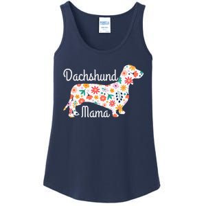 Womens Dachshund Mama Wiener Dog Doxie Mom Funny Cute Gift Cute Ladies Essential Tank