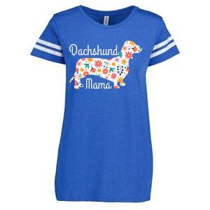 Womens Dachshund Mama Wiener Dog Doxie Mom Funny Cute Gift Cute Enza Ladies Jersey Football T-Shirt