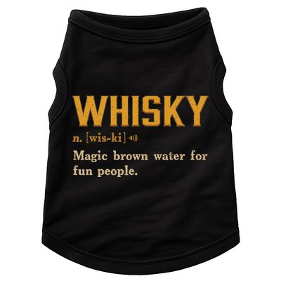 Whiskey Definition Magic Brown Water For Fun People Doggie Tank