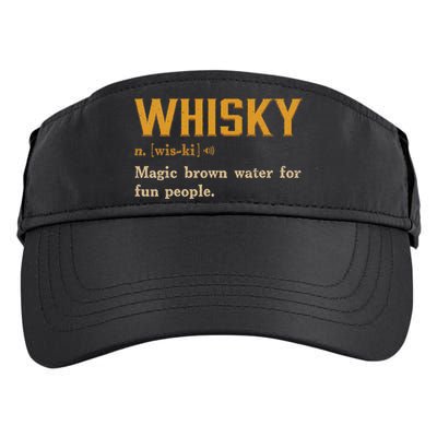Whiskey Definition Magic Brown Water For Fun People Adult Drive Performance Visor