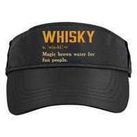 Whiskey Definition Magic Brown Water For Fun People Adult Drive Performance Visor
