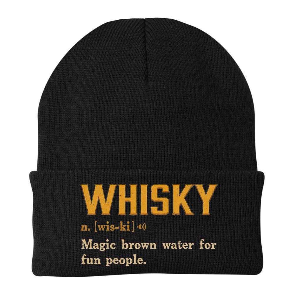 Whiskey Definition Magic Brown Water For Fun People Beanie
